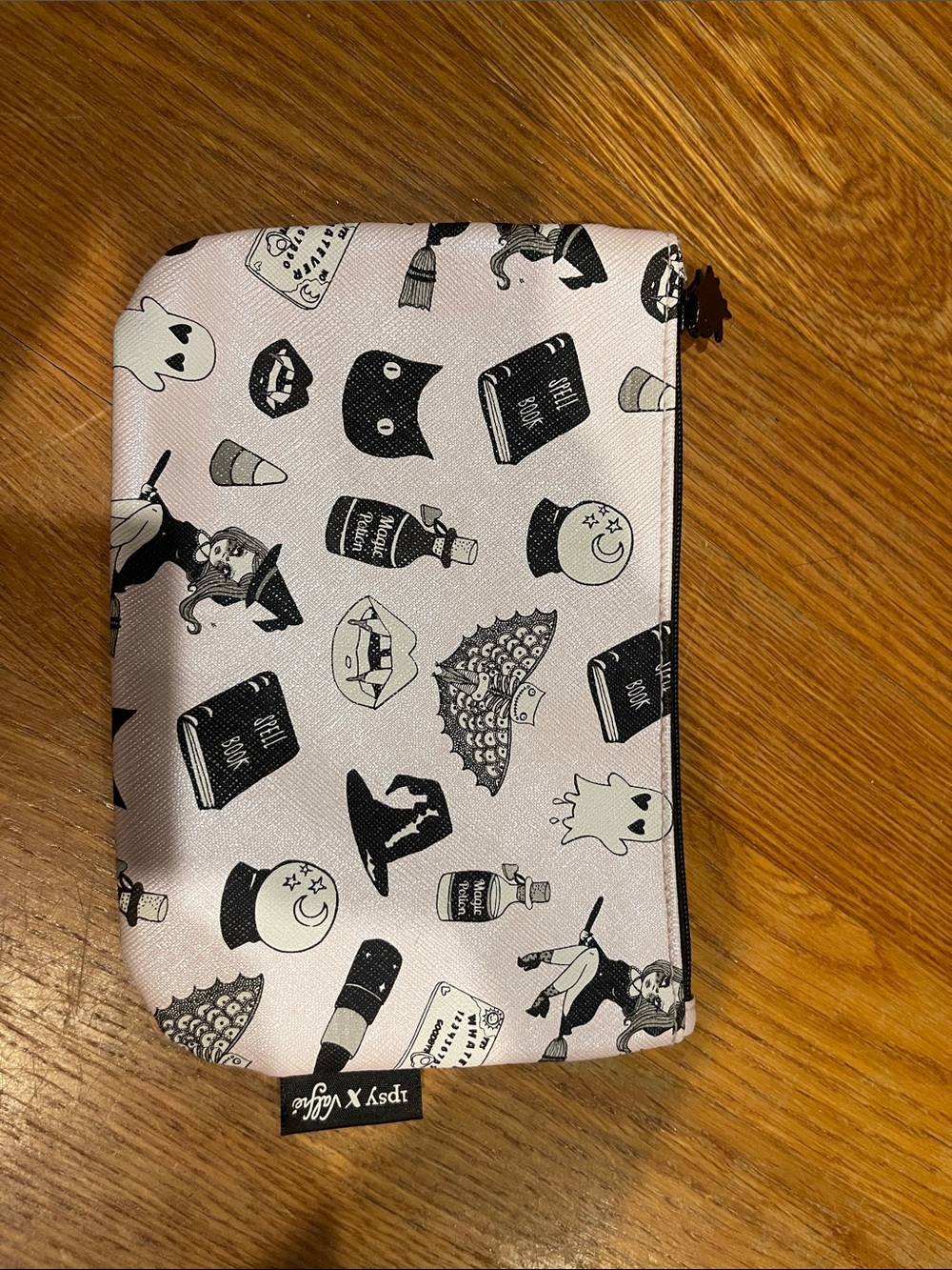 Pink Halloween theme Accessory Pouch